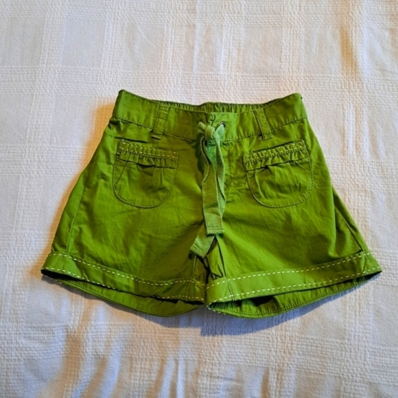 Crazy 8 green girls shorts size 5/6 - Picture 1 of 3